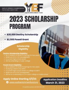 2023 Scholarship Flyer