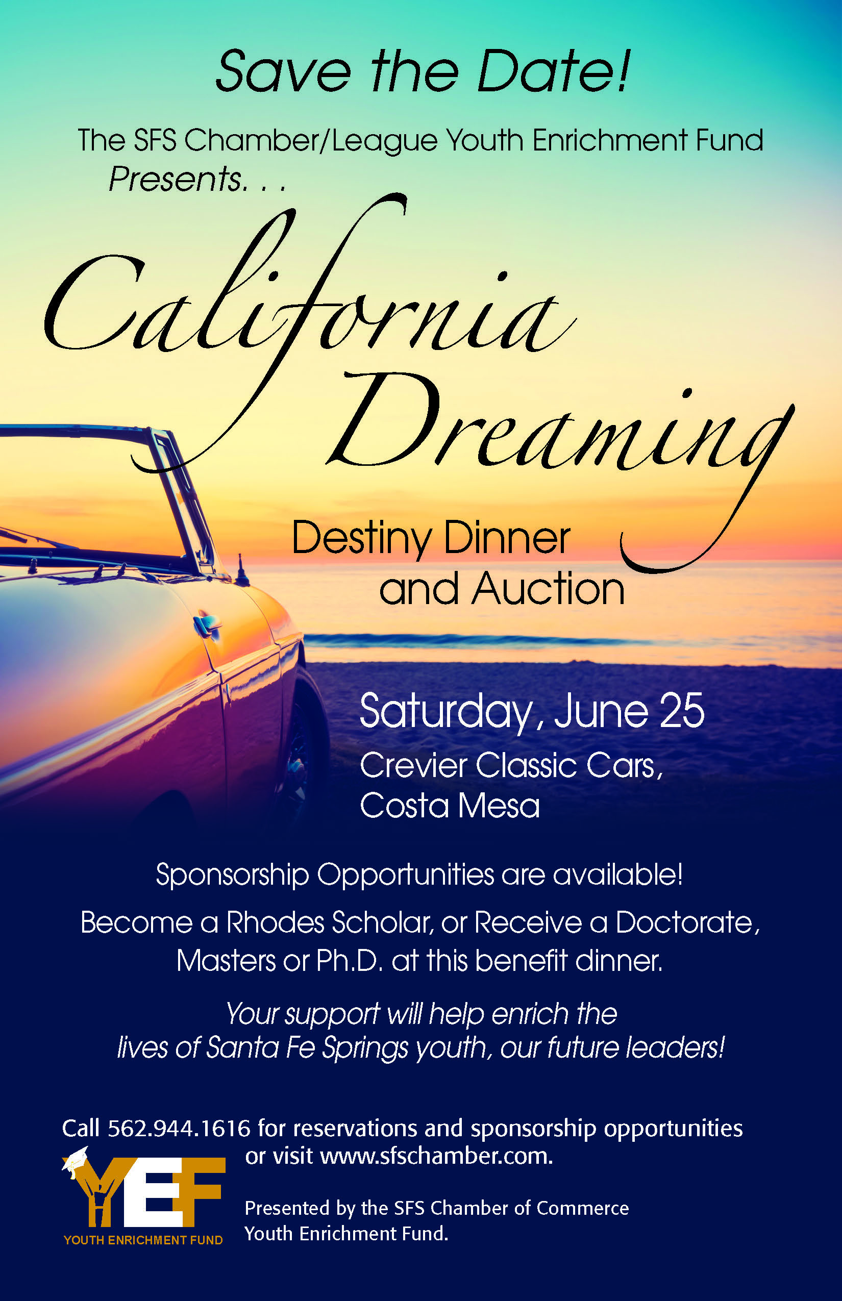 California Dreaming Destiny Dinner and Auction